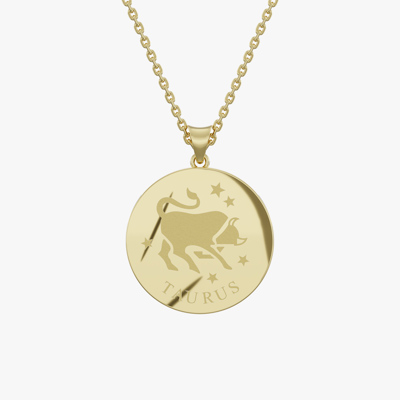 Taurus Birth Month Gold Pendant
